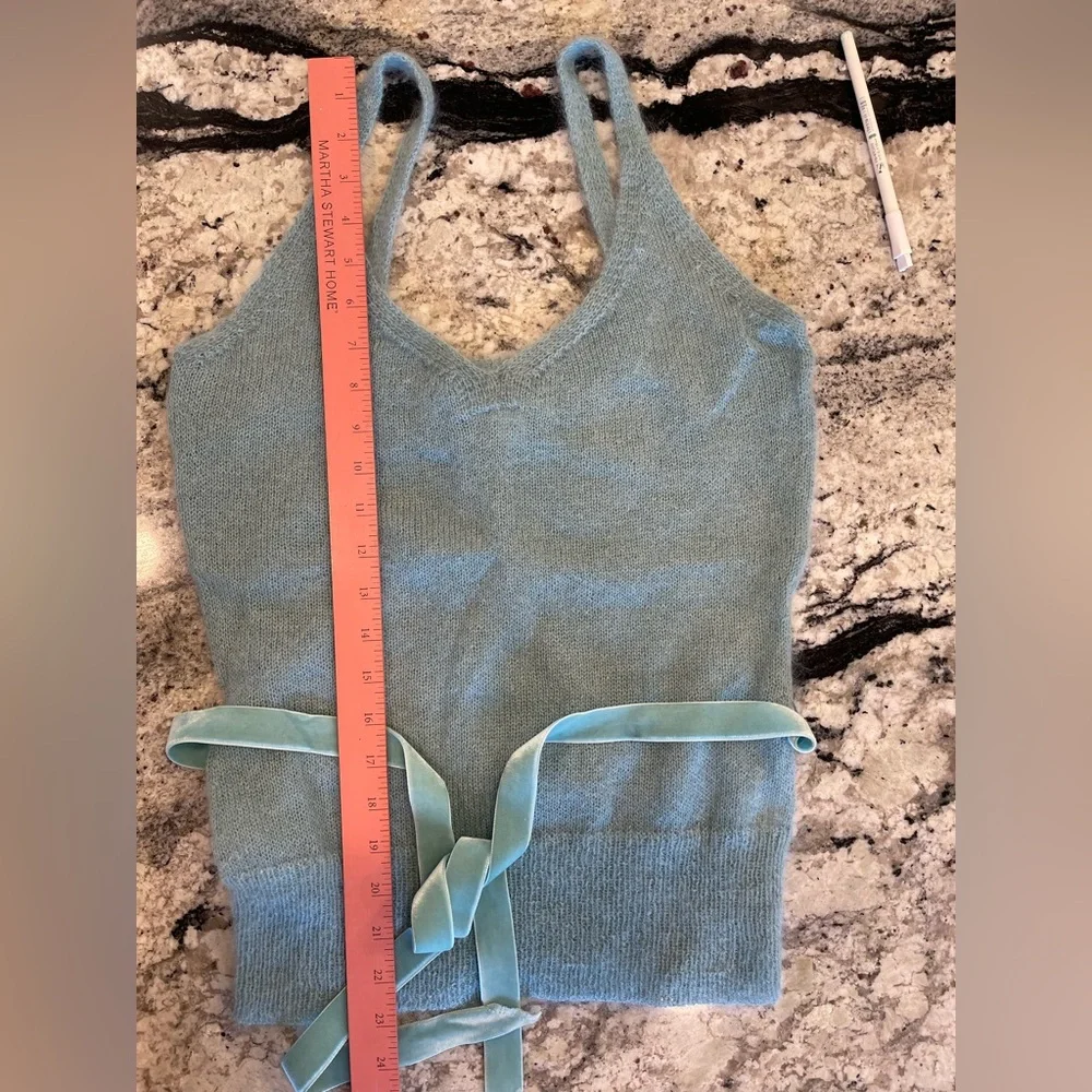 Vintage Banana Republic Soft Blue Mohair Knit Camisole - Picture 6 of 10